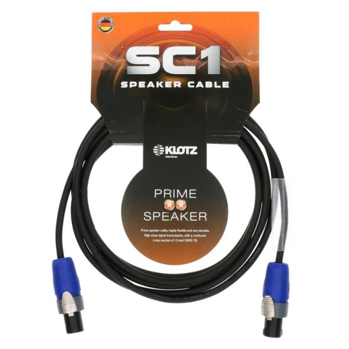 Шнур Speakon-Speakon KLOTZ SC1-02SW 40686